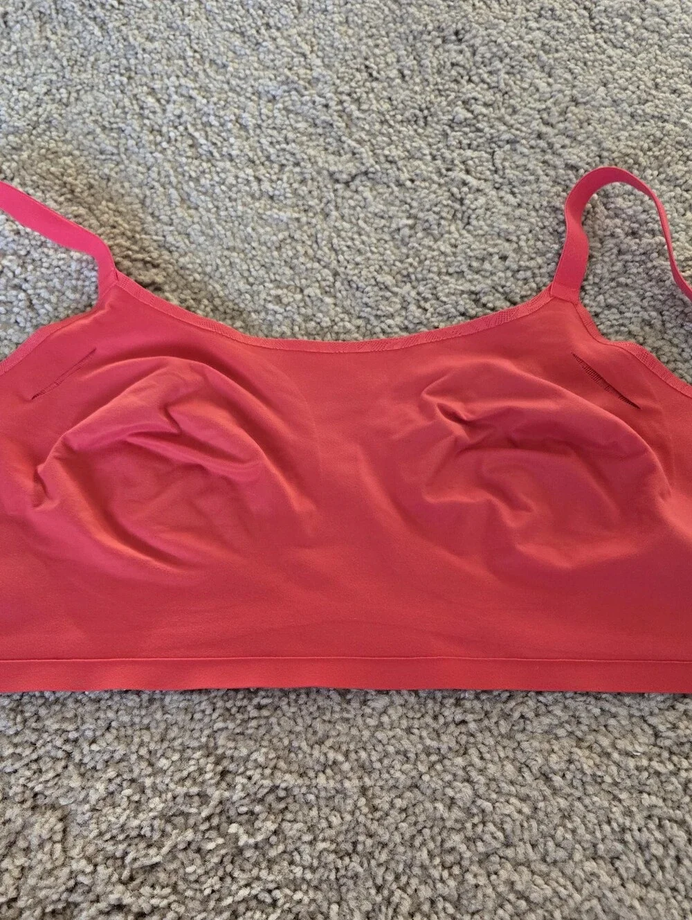 Soma Enbliss Luxe‎ Lace Back Bralette Red Adjustable Wireless Bra Womens Size XL